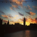 #bigben #clock #tower #london #parliament #sunset #uk #sunday