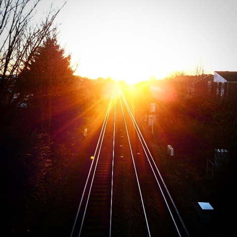 I see the #light - #railway #train #station